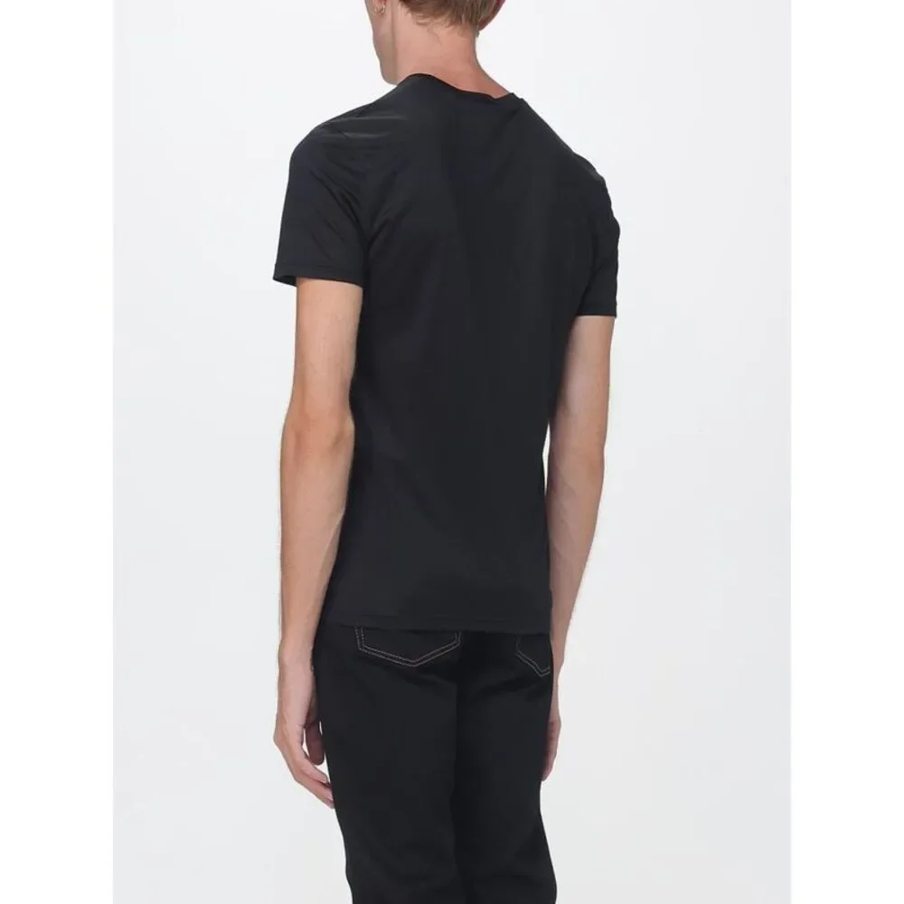 Gucci Men Slim Fit T-Shirt Gucci In Stretch Modal Jersey With V-Neck